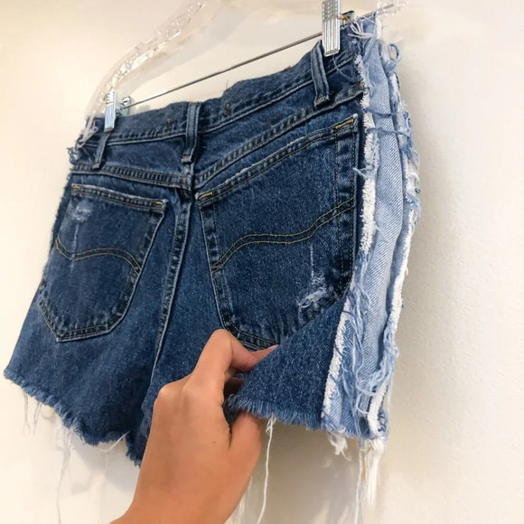 Furst Of A Kind Upcycled Distressed Denim Short 32 - Picture 7 of 9
